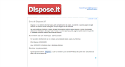 Desktop Screenshot of dispose.it